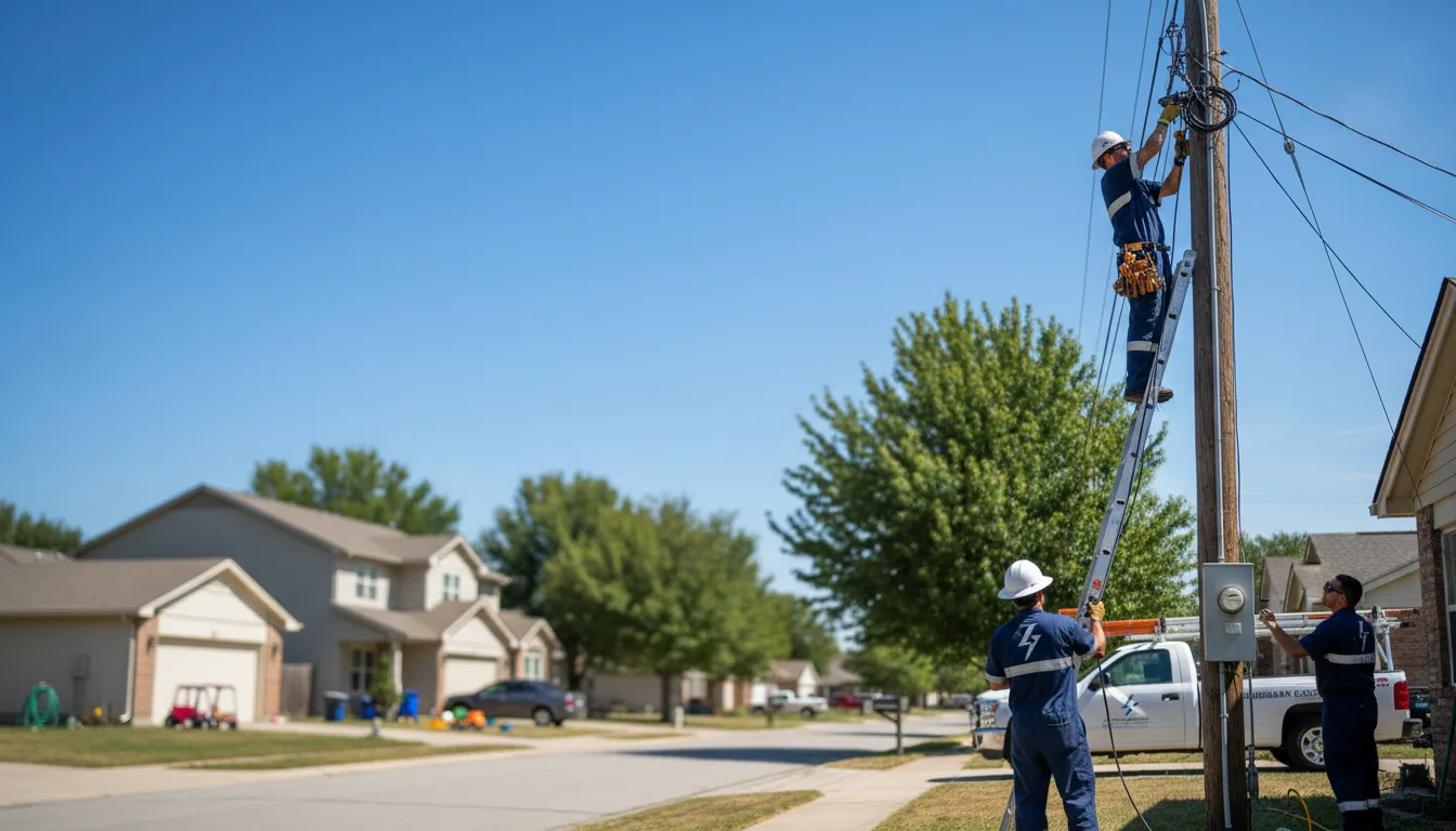 Residential electrician providing installation services in Charlton Heights, WV